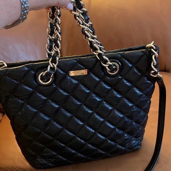🎉𝐇𝐏!🎉KATE SPADE ♠️ MARYANN BLACK w/GOLD CHUNKY CHAIN HARDWARE - Picture 9 of 9